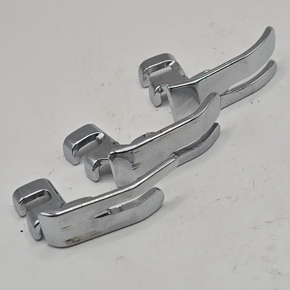 3 High Shank Hinged Presser Feet Lot Industrial Sewing Machine Straight Stitch